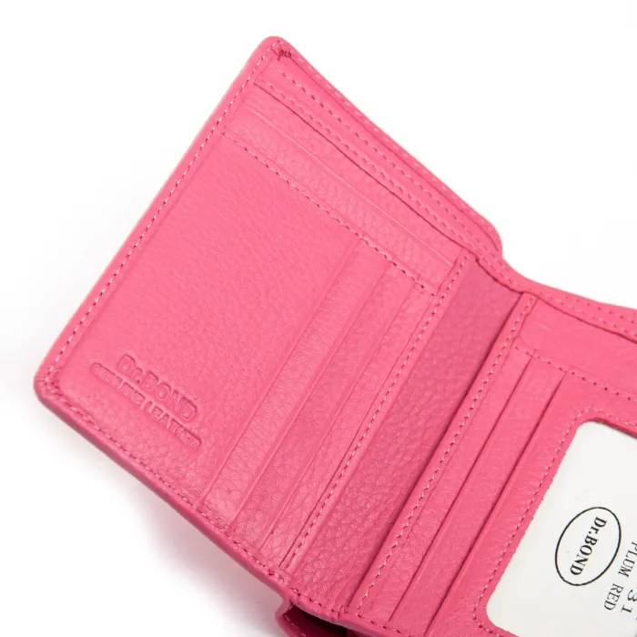 Кошелек Bright Женский кожа DR. BOND WS-31 plum-red