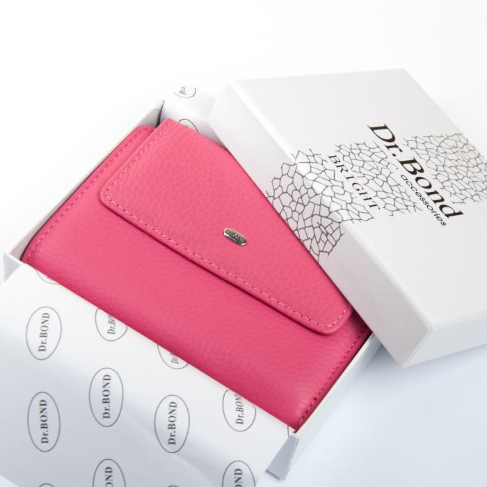 Кошелек Bright Женский кожа DR. BOND WS-31 plum-red