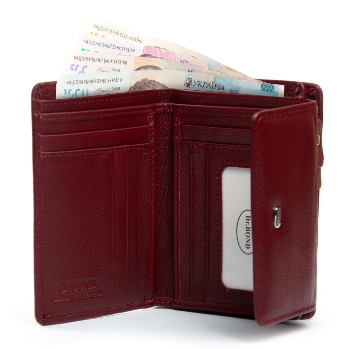 Кошелек Bright Женский кожа DR. BOND WS-31 wine red