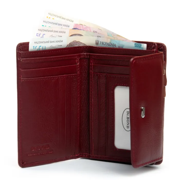 Кошелек Bright Женский кожа DR. BOND WS-31 wine red