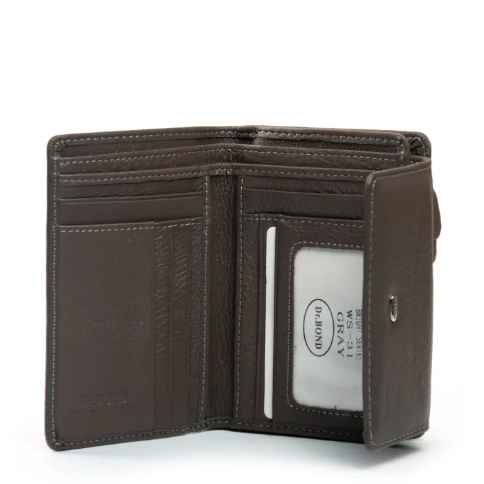 Кошелек Bright Женский кожа DR. BOND WS-31 gray