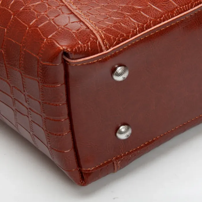 Сумка Женская Классическая кожа ALEX RAI 9349 camel