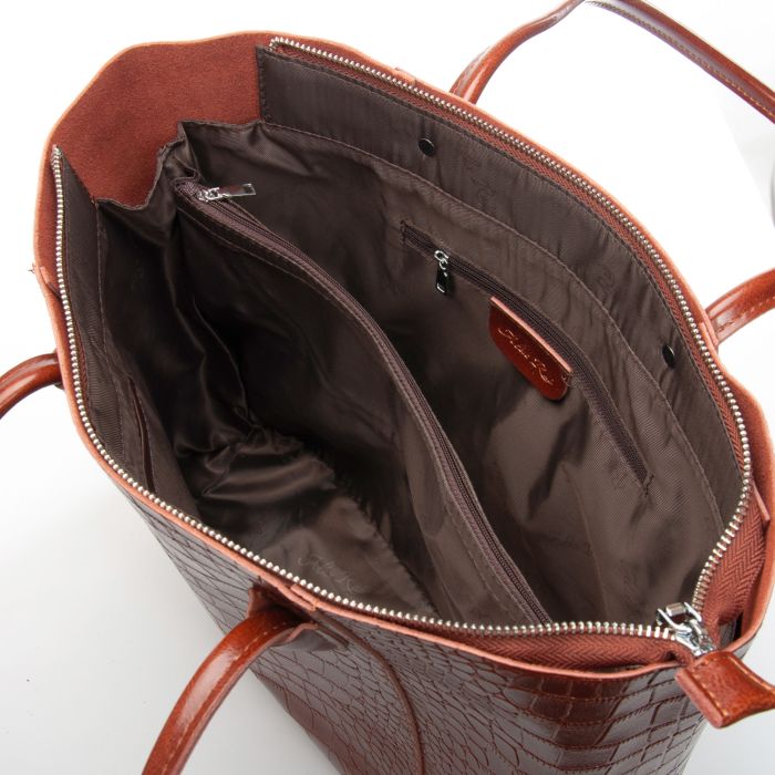 Сумка Женская Классическая кожа ALEX RAI 9349 camel