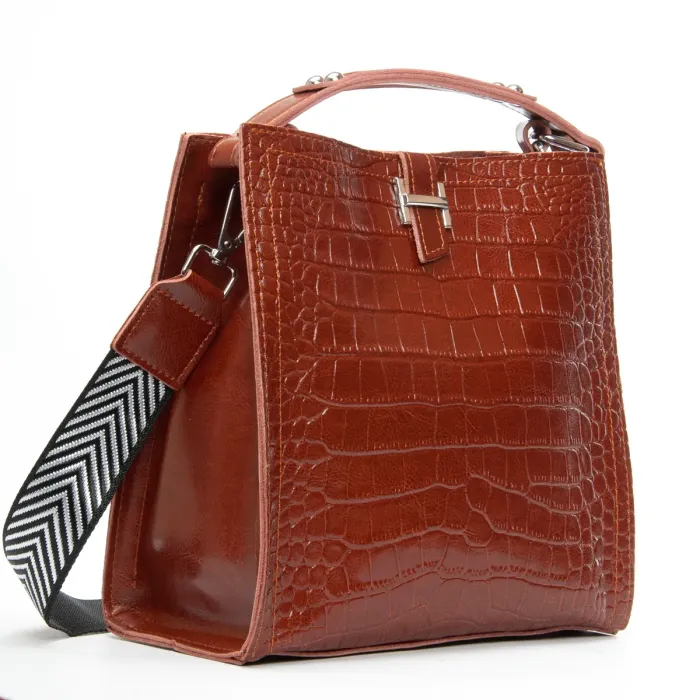 Сумка Женская Классическая кожа ALEX RAI 9701 camel