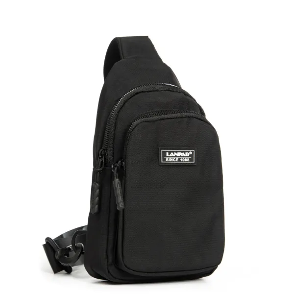 Сумка Мужская На Плечо нейлон Lanpad 86803 black мал