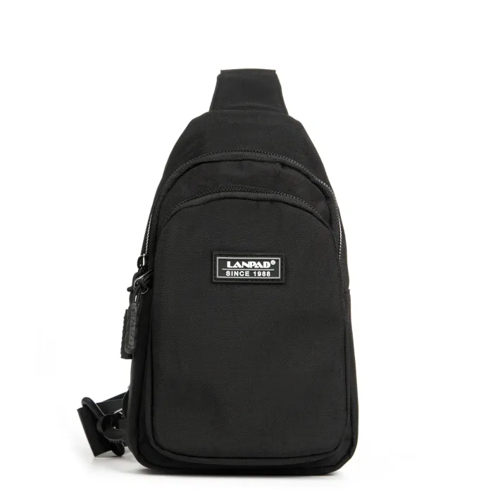 Сумка Мужская На Плечо нейлон Lanpad 86803 black мал