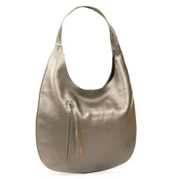 Сумка жіноча Класична шкіра Luxeva P5 8638-9 silver-grey