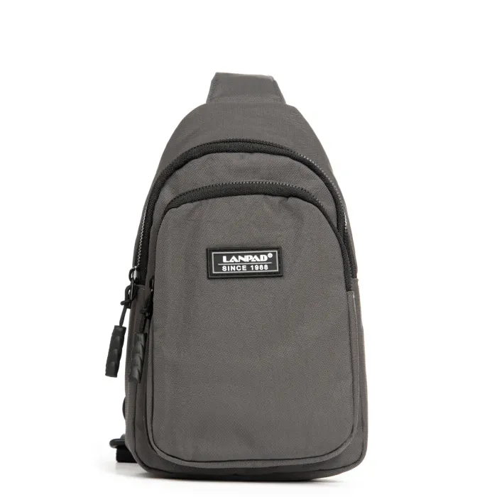 Сумка Мужская На Плечо нейлон Lanpad 86803 grey мал
