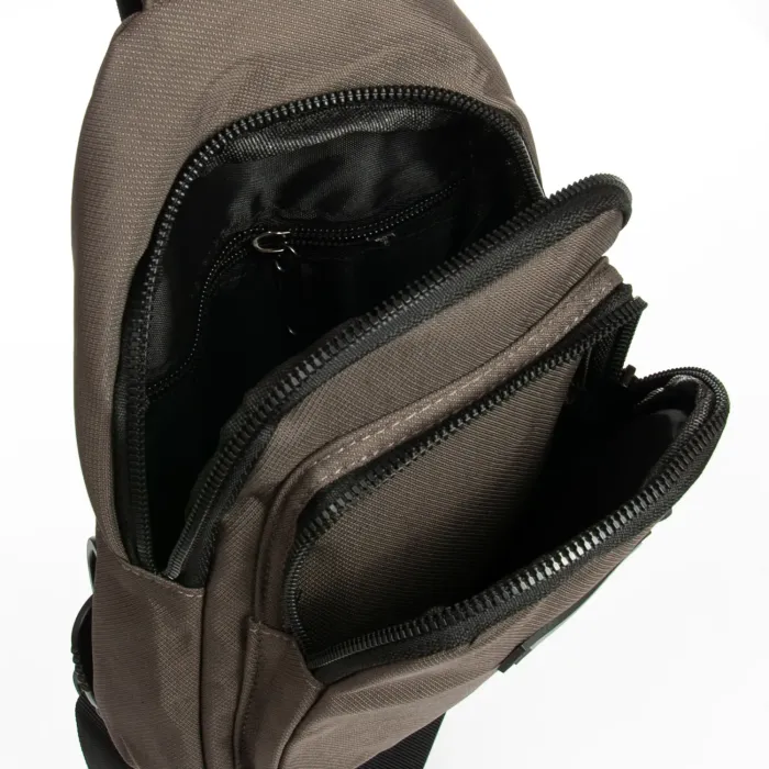 Сумка Мужская На Плечо нейлон Lanpad 86803 brown мал