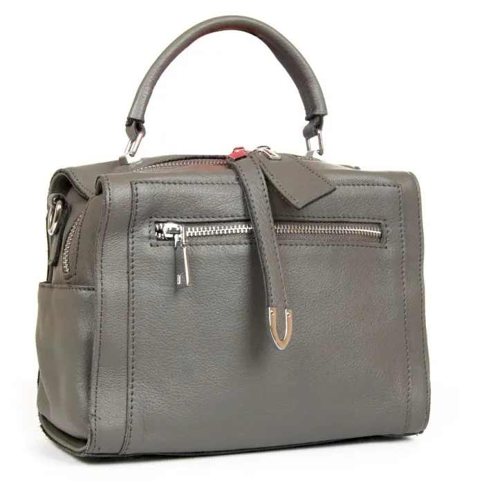 Сумка Жіноча Класична шкіра Luxeva P25 8759-9 grey