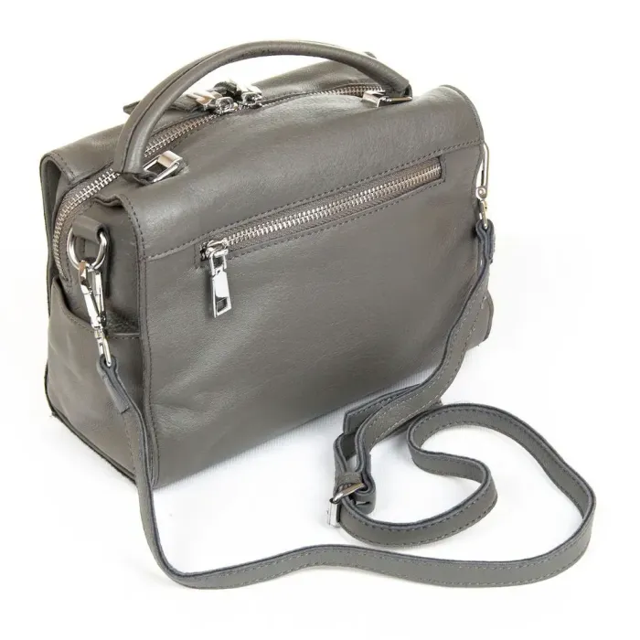 Сумка Жіноча Класична шкіра Luxeva P25 8759-9 grey