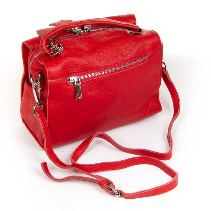 Сумка Женская Классическая кожа Luxeva P25 8759-9 bright-red
