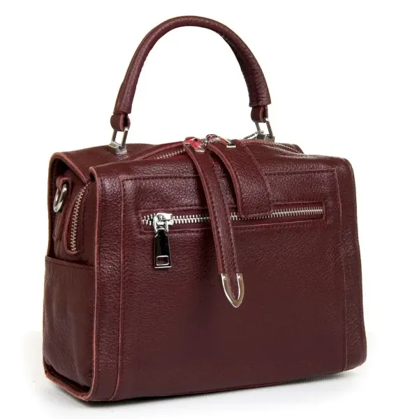 Сумка жіноча Класична шкіра Luxeva P25 8759-9 wine-red