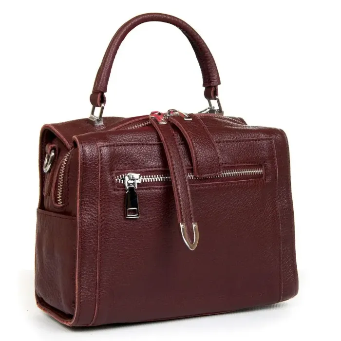 Сумка Женская Классическая кожа Luxeva P25 8759-9 wine-red