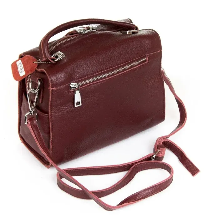 Сумка Женская Классическая кожа Luxeva P25 8759-9 wine-red