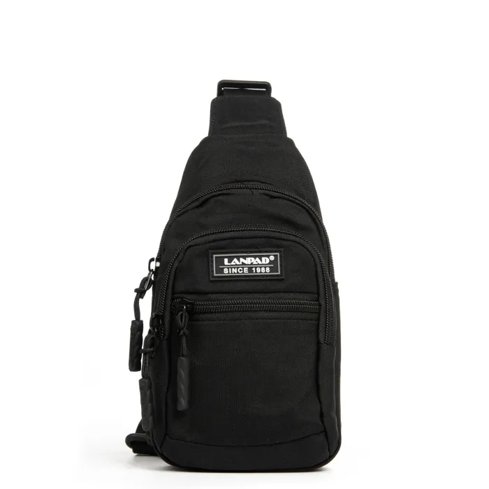 Сумка Мужская На Плечо нейлон Lanpad A65365 black мал