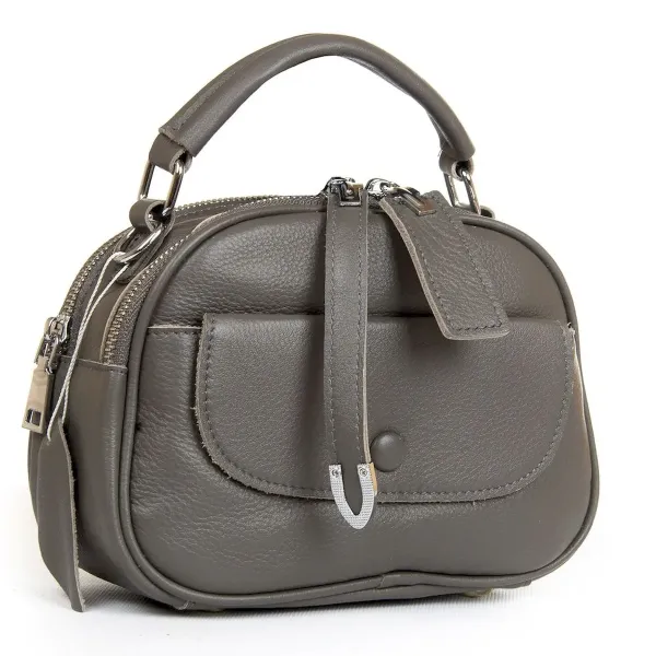 Сумка Жіноча Класична шкіра Luxeva P12 8758-9 grey