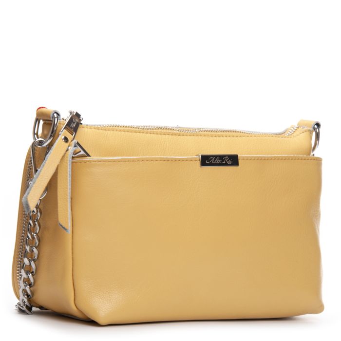 Сумка Женская Классическая кожа ALEX RAI 8912-9 yellow