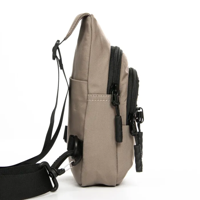 Сумка Мужская На Плечо нейлон Lanpad A65365 khaki мал