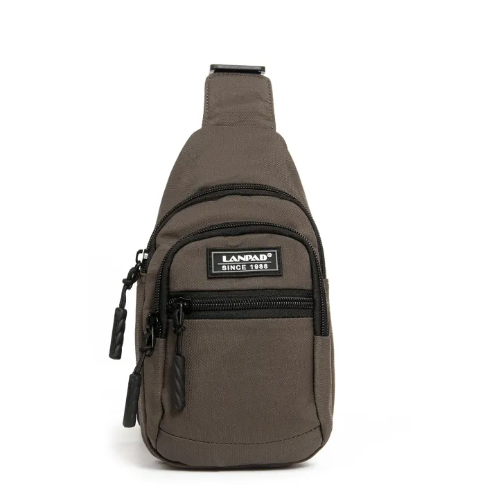 Сумка Мужская На Плечо нейлон Lanpad A65365 brown мал
