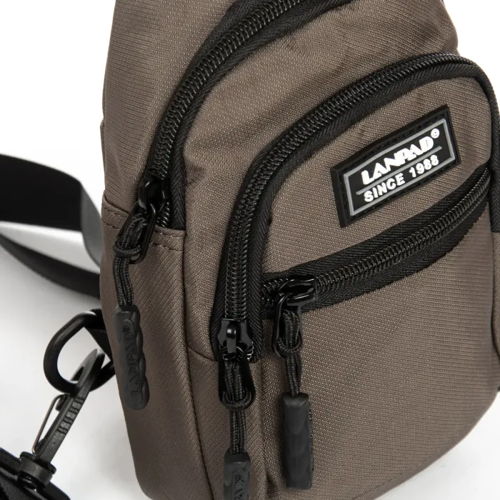 Сумка Мужская На Плечо нейлон Lanpad A65365 brown мал