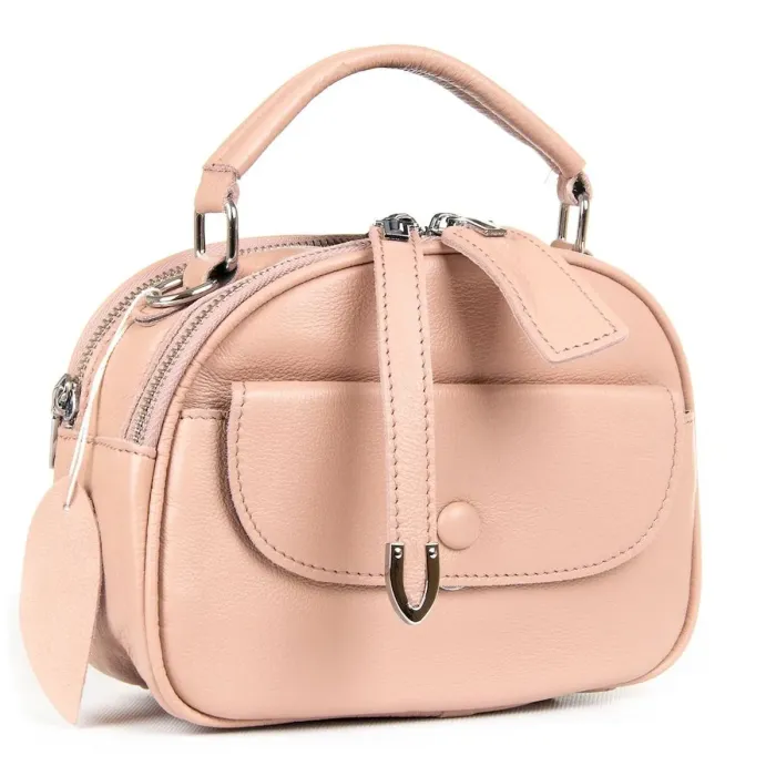 Сумка Женская Классическая кожа Luxeva P12 8758-9 pink