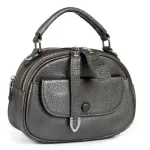 Сумка Жіноча Класична шкіра Luxeva P12 8758-9 silver-grey