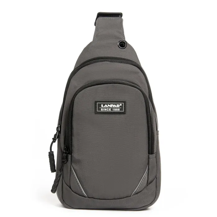 Сумка Мужская На Плечо нейлон Lanpad 8805 grey мал