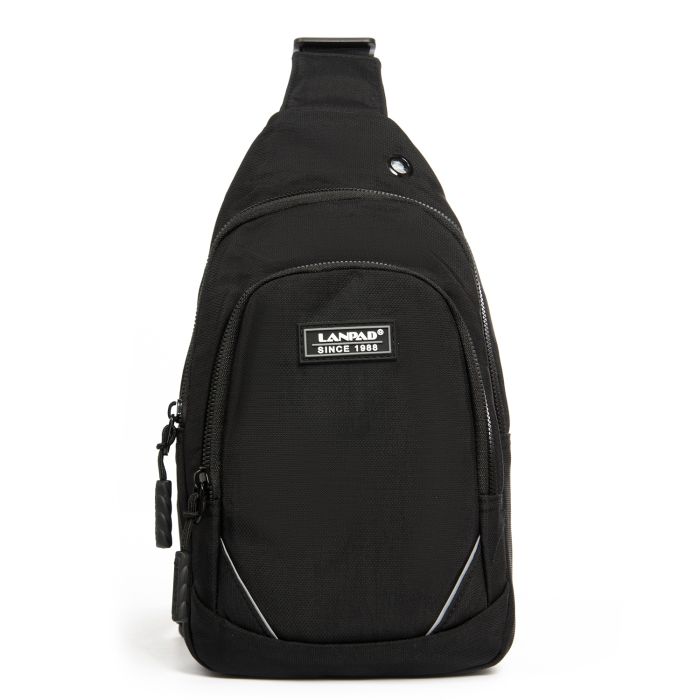 Сумка Мужская На Плечо нейлон Lanpad 8805 black мал