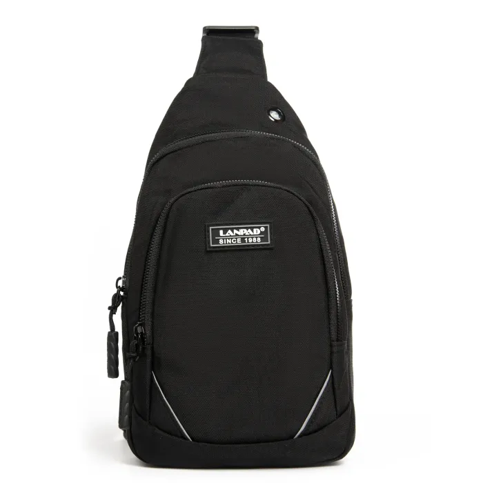 Сумка Мужская На Плечо нейлон Lanpad 8805 black мал