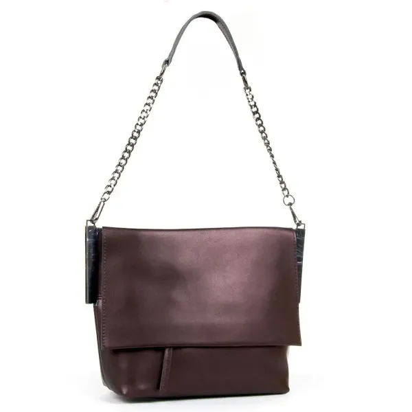 Сумка Жіноча Класична шкіра Luxeva P69 8322 bright-coffee