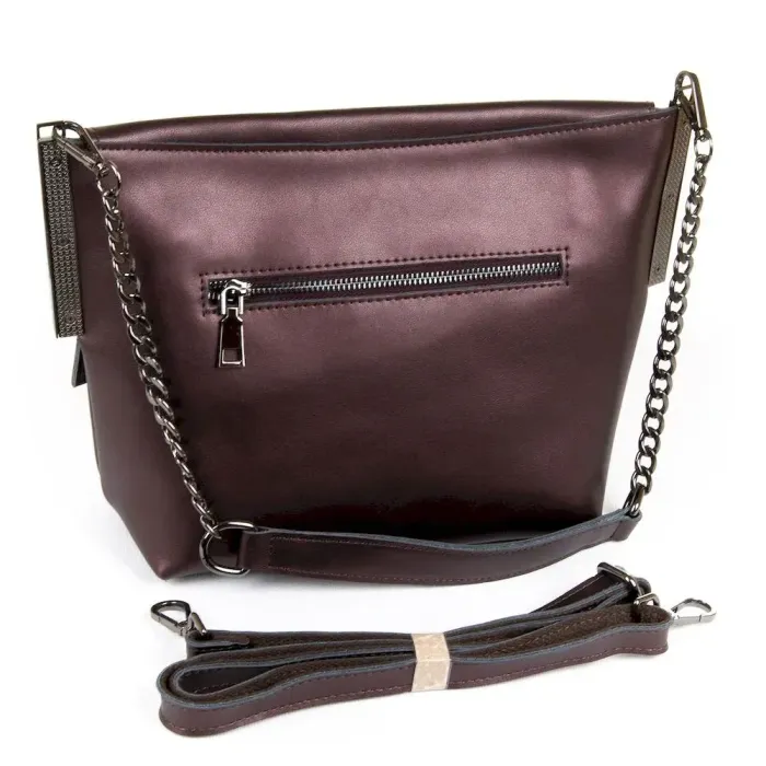 Сумка Женская Классическая кожа Luxeva P69 8322 bright-coffee