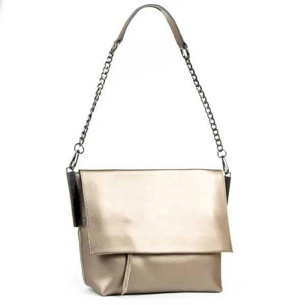 Сумка жіноча Класична шкіра Luxeva P69 8322 silver-grey