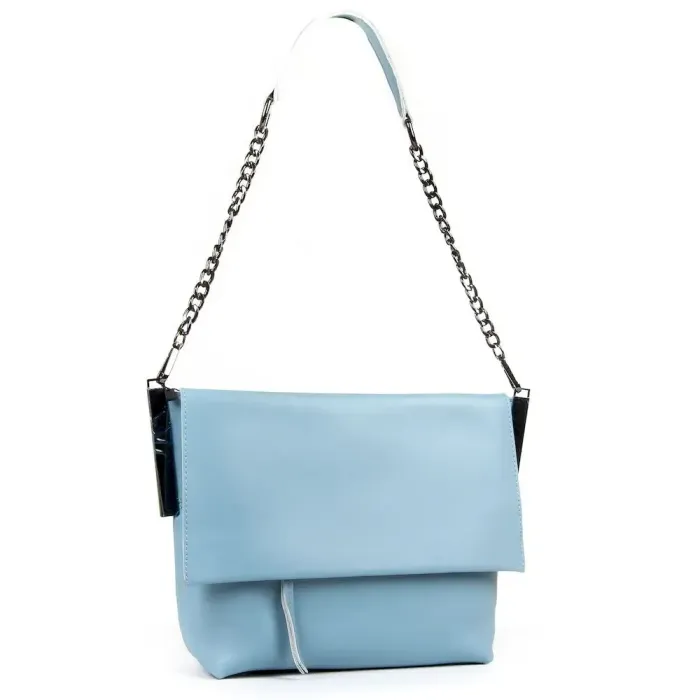 Сумка Женская Классическая кожа Luxeva P69 8322 lighr-blue