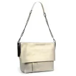 Сумка жіноча Класична шкіра Luxeva P69 8322 pearl grey