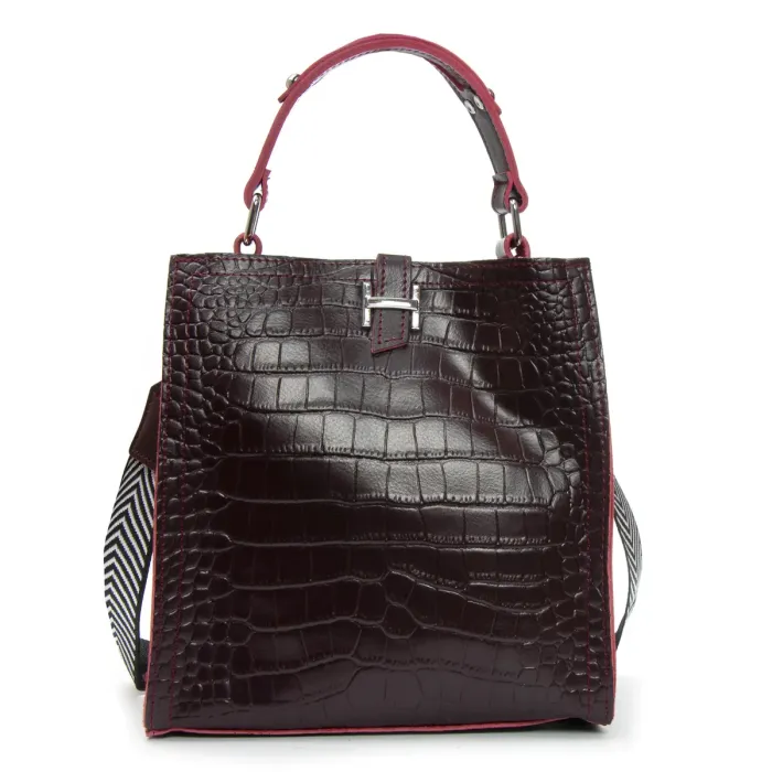 Сумка Женская Классическая кожа ALEX RAI 9701 bordo