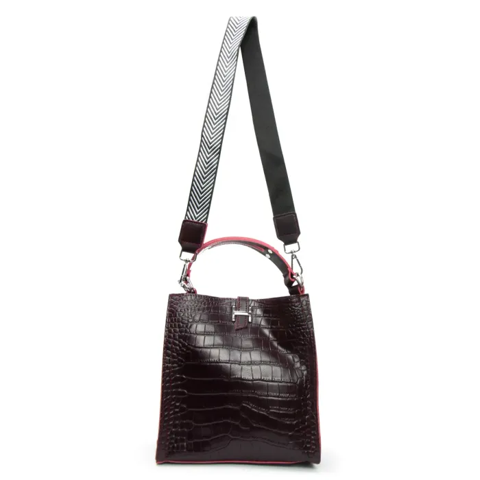 Сумка Женская Классическая кожа ALEX RAI 9701 bordo