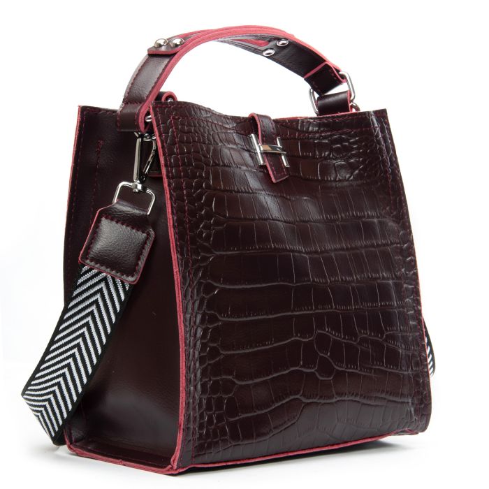 Сумка Женская Классическая кожа ALEX RAI 9701 bordo