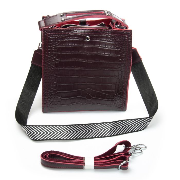 Сумка Женская Классическая кожа ALEX RAI 9701 bordo