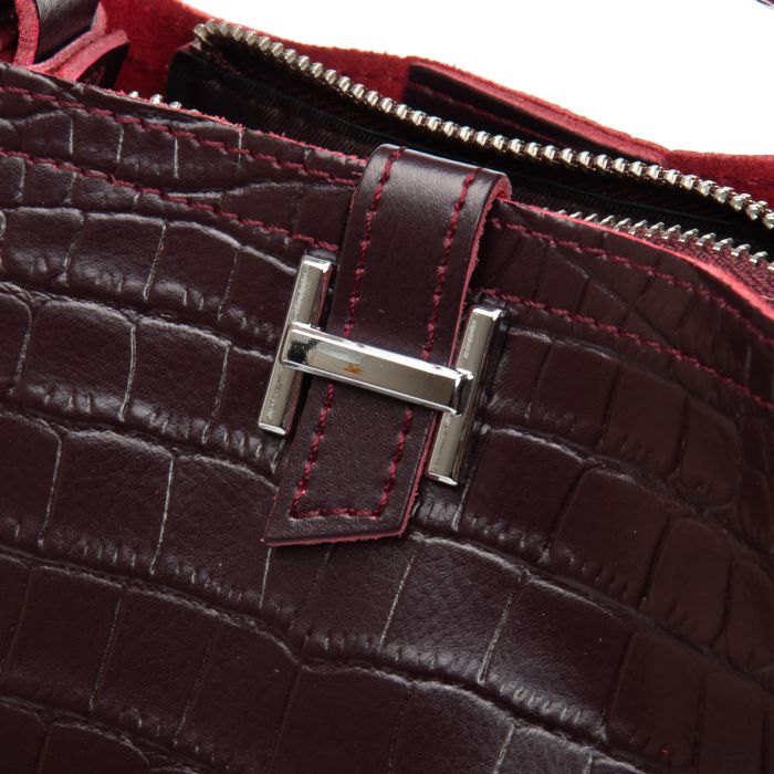 Сумка Женская Классическая кожа ALEX RAI 9701 bordo