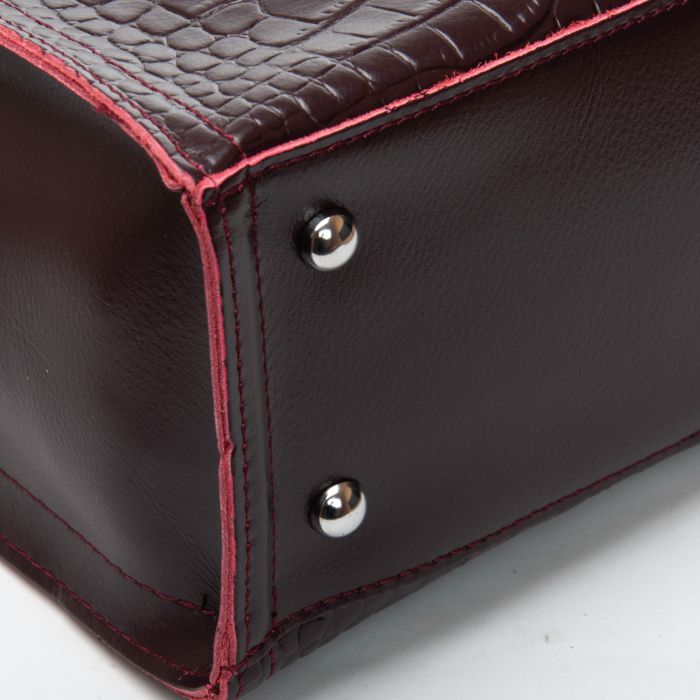 Сумка Женская Классическая кожа ALEX RAI 9701 bordo