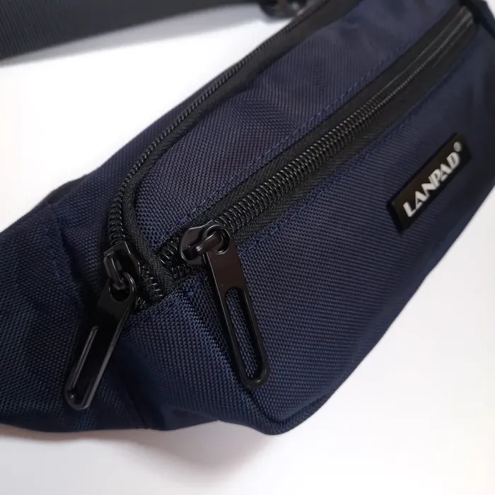 Сумка Мужская На пояс нейлон Lanpad 37012 blue