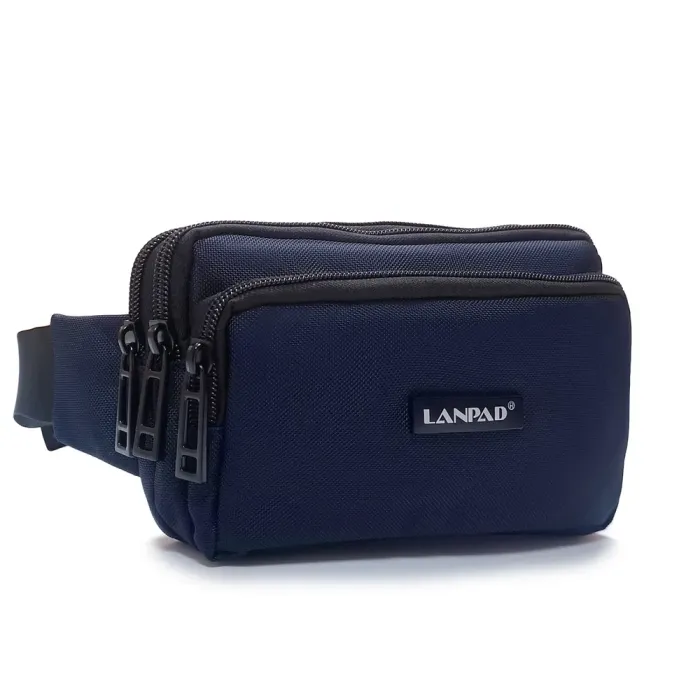 Сумка Мужская На пояс нейлон Lanpad 35007 blue
