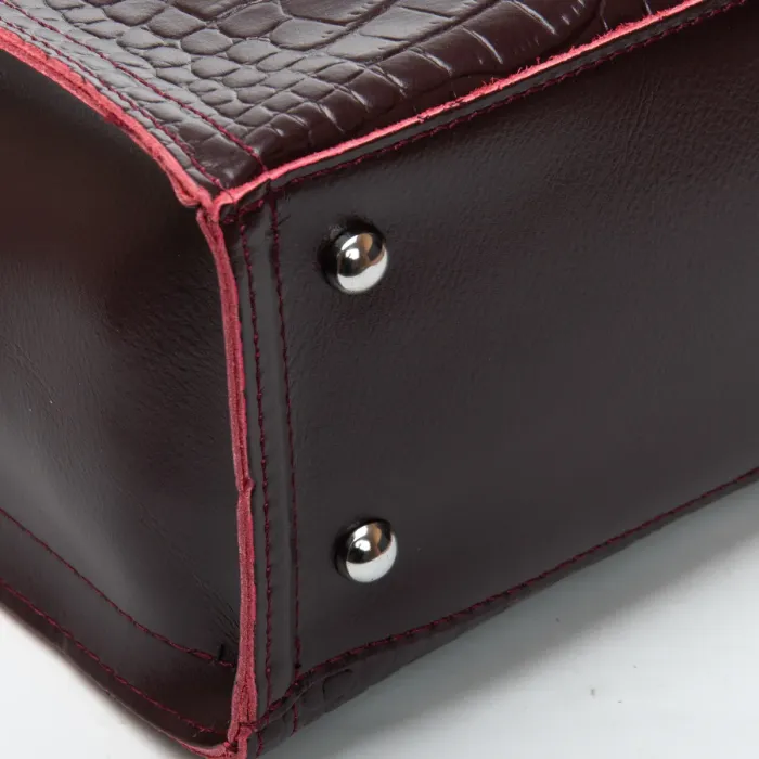 Сумка Женская Классическая кожа ALEX RAI 9701 bordo