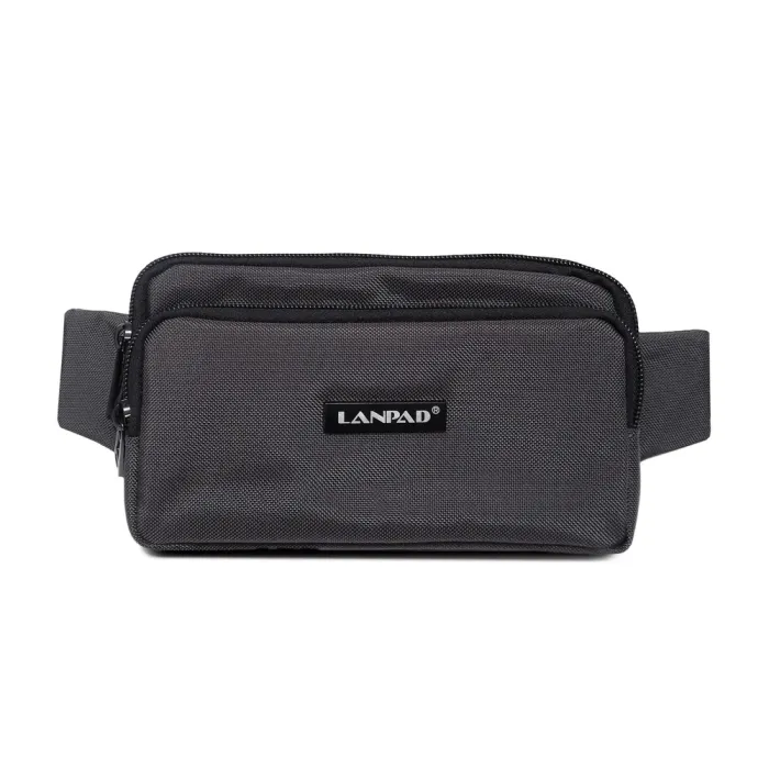 Сумка Мужская На пояс нейлон Lanpad 35007 gray
