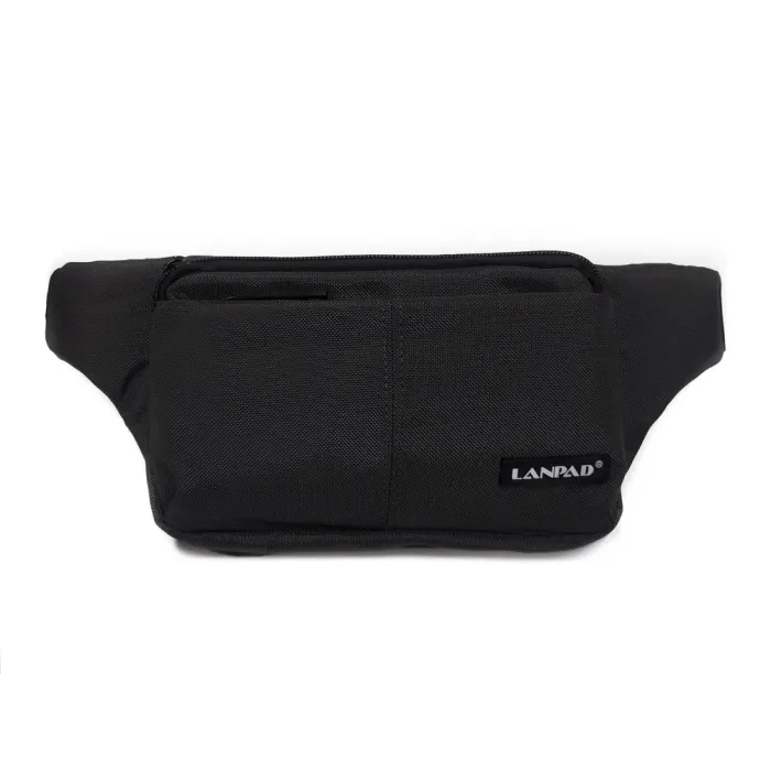Сумка Мужская На пояс нейлон Lanpad 35008 black