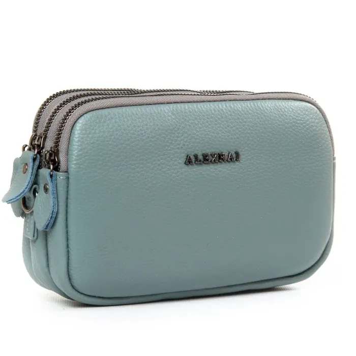 Сумка Клатч жіноча шкіра ALEX RAI BM 60061-1 blue