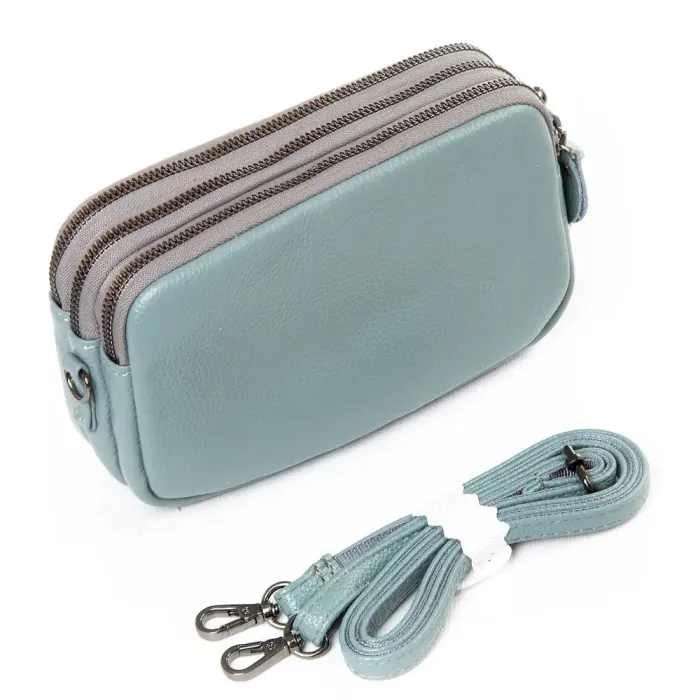 Сумка Клатч жіноча шкіра ALEX RAI BM 60061-1 blue