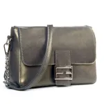 Сумка жіноча Класична шкіра Luxeva P49 8783 gold-grey