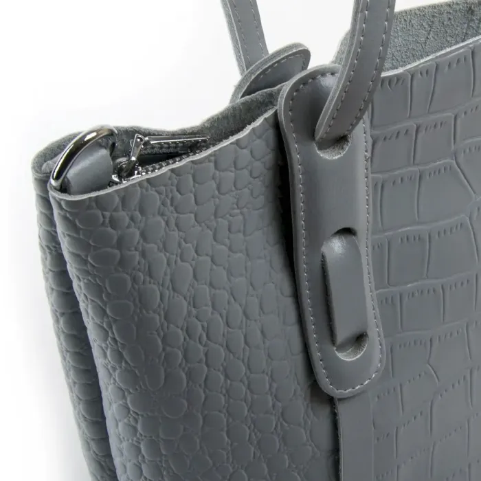 Сумка Жіноча Класична шкіряна ALEX RAI 07-02 1899-220 light-grey